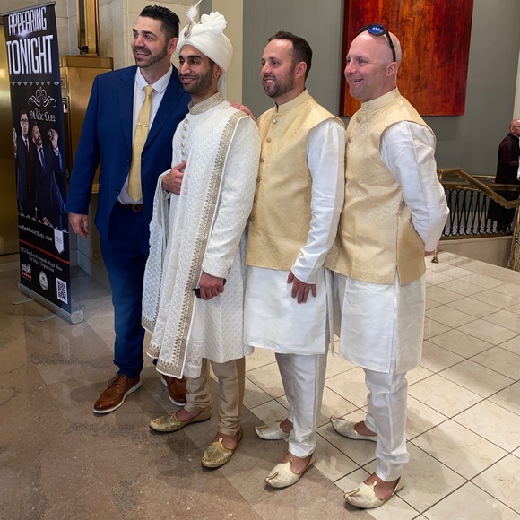 Kurta Bundi Nehru Jacket Set & Shoes - Picture 3 of 7